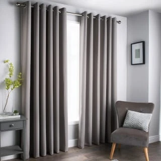B&M Oxford Grey Black Out Curtains With Eyelets 90 X 90" 3 B&M Oxford Grey Black Out Curtains With Eyelets 90 X 90"