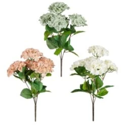 B&M Hydrangea Artificial Flower Bunch - Mink -Home Accessories Shop 389095 hydrangea bunche group