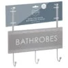 B&M Over The Door Bathroom Plaque - Bathrobes -Home Accessories Shop 389254 overdoor bathroom plaque 3 hook bathrobes 2