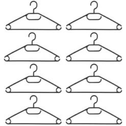 B&M Swivel Hook Hangers 8pk - Black 7 B&M Swivel Hook Hangers 8pk - Black -Home Accessories Shop 389262 home organisation 8pk swivel hook hangers black 2