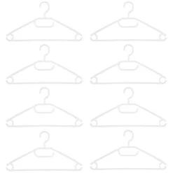 B&M Swivel Hook Hangers 8pk - White -Home Accessories Shop 389279 home organisation 8pk swivel hook hangers white 2