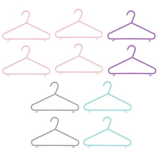 B&M Children's Hangers 10pk - Pastel 4 B&M Children's Hangers 10pk - Pastel - Image 2