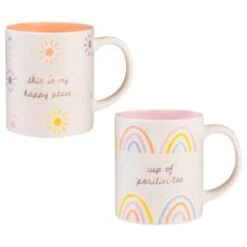B&M Slogan Printed Mug - Cup Of Positivi-Tea -Home Accessories Shop 390182 slogan printed mug main