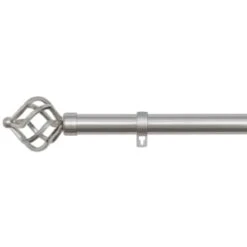 B&M Steel Mace Cage Curtain Pole 120 - 220cm -Home Accessories Shop 390208 390209 steel mace cage curtain pole 1