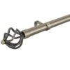 B&M Antique Brass Mace Curtain Pole 70 - 120cm -Home Accessories Shop 390233 390234 antique brass mace cage pole 3