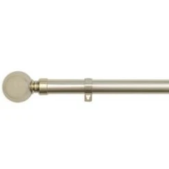 B&M Shiny Gold Orb Curtain Pole 70 - 120cm -Home Accessories Shop 390239 390240 shiny gold orb round curtain pole 1