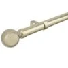 B&M Shiny Gold Orb Curtain Pole 120 - 220cm -Home Accessories Shop 390239 390240 shiny gold orb round pole 3