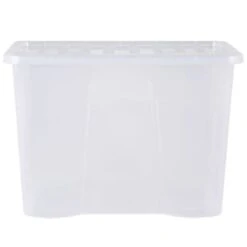 B&M Extra Large Storage Box With Lid -Home Accessories Shop 391380 clear 80l storgae box and lid