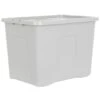 B&M Storage Box With Lid 80L - Grey -Home Accessories Shop 391381 grey 80l storage box and lid 3