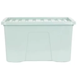 B&M Storage Box With Lid 60L - Sage -Home Accessories Shop 391388 sage 60l storage box