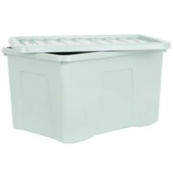 B&M Storage Box With Lid 60L - Sage -Home Accessories Shop 391388 sage 60l storage box 4