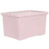 B&M Storage Box With Lid 60L - Dusty Pink -Home Accessories Shop 391389 dusty pink 60l storage box 3