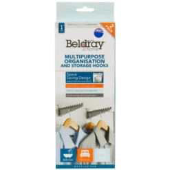 Beldray Multi-Purpose Organisation Hooks 2pk -Home Accessories Shop 392146 beldray 2 pack multipurpose organisation and storage hooks 5