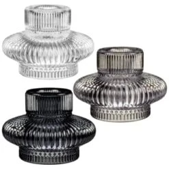 Karina Bailey Tealight Dinner Candle Holder - Grey -Home Accessories Shop 392642 tealight dinner candle holder group