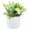 Bloom Mixed Flowers In Pot - White -Home Accessories Shop 392829 mixed flowers in pot cream