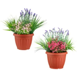 Bloom Flowers In Large Planter - Light Pink -Home Accessories Shop 392831 flowers in large planter group