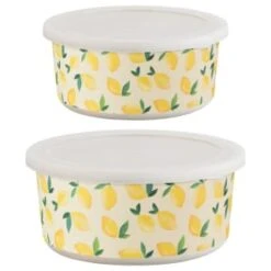 B&M Round Tubs 2pk - Lemons 15 B&M Round Tubs 2pk - Lemons -Home Accessories Shop 392928 2pk reuse and repurpose round tubs lemon 6