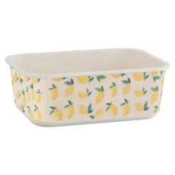 B&M Rectangular Tubs 2pk - Lemons -Home Accessories Shop 392929 2pk reuse and repurpose rectangle tubs lemon