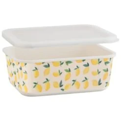 B&M Rectangular Tubs 2pk - Lemons -Home Accessories Shop 392929 2pk reuse and repurpose rectangle tubs lemon 4