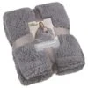 Home Essentials Teddy TV Blanket - Charcoal -Home Accessories Shop 393425 home essentials teddy tv blanket charcoal 5