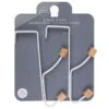 B&M Wood Double Over The Door Hooks 2pk -Home Accessories Shop 393905 2pk wood double over the door hooks