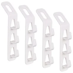 B&M Space Saving Hanger Organisation Hooks 4pk -Home Accessories Shop 393906 space saving hanger organisation hooks 4