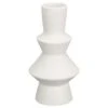 B&M Small Shaped Vase - White 1 B&M Small Shaped Vase - White -Home Accessories Shop 394351 shaped vase white