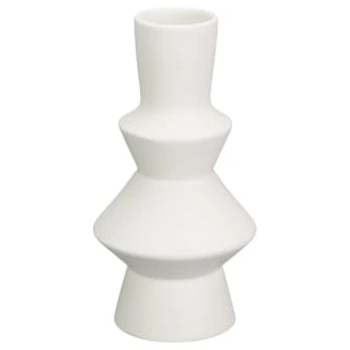 B&M Small Shaped Vase - White 3 B&M Small Shaped Vase - White