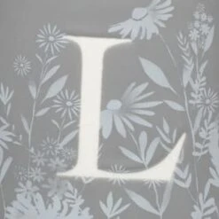 B&M Floral Alphabet Mug (Assorted) -Home Accessories Shop 394397 floral alphabet mug grey l 2