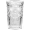 B&M Embossed Glass Tumbler -Home Accessories Shop 394423 embossed tumbler