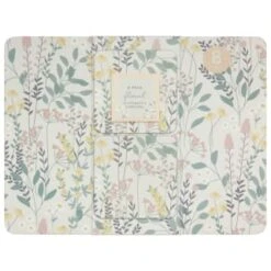 B&M Floral Placemat & Coaster Set 8pc -Home Accessories Shop 394455 floral placemat and coaster set 8pc