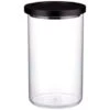 B&M Canister With Airtight Wooden Lid 750ml 1 B&M Canister With Airtight Wooden Lid 750ml -Home Accessories Shop 394622 0 75l canister with black lid 2