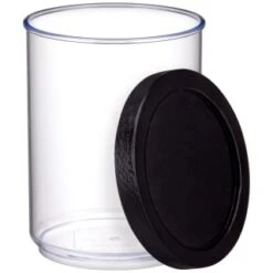 B&M Canister With Airtight Wooden Lid 2L -Home Accessories Shop 394624 2l canister with black lid