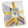 B&M Simply Geo Waffle Throw - Ochre -Home Accessories Shop 394916 simply geo waffle throw ochre