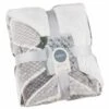 B&M Simply Geo Waffle Throw - Grey -Home Accessories Shop 394917 simply geo waffle throw grey