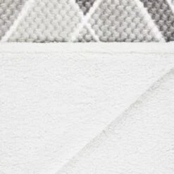 B&M Simply Geo Waffle Throw - Grey -Home Accessories Shop 394917 simply geo waffle throw grey 3