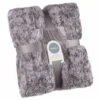 B&M Simply Two Tone Teddy Throw - Grey -Home Accessories Shop 394926 simply two tone teddy throw grey