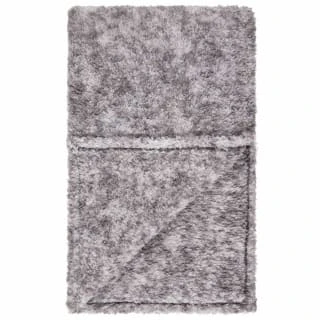 B&M Simply Two Tone Teddy Throw - Grey 4 B&M Simply Two Tone Teddy Throw - Grey - Image 2