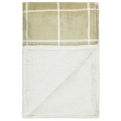 Home Accessories Shop -Home Accessories Shop 394950 winston sage check sherpa throw 3