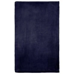 Navy Coral Fleece Throw -Home Accessories Shop 394951 navy coral fleece 3