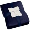 Navy Coral Fleece Throw -Home Accessories Shop 394951 navy coral fleece 4