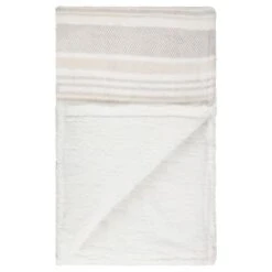 Home Accessories Shop -Home Accessories Shop 394975 winston grey stripe sherpa throw 3