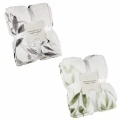 Winston Mono Leaf Sherpa Throw -Home Accessories Shop 394976 394948 winston leaf sherpa throw group 1