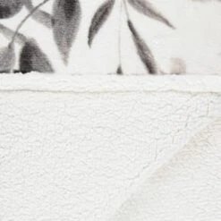 Winston Mono Leaf Sherpa Throw -Home Accessories Shop 394976 winston leaf sherpa throw mono 4