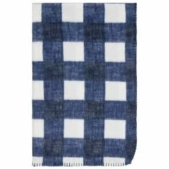 Simply Navy & Gingham Polar Fleece Throw 2pk -Home Accessories Shop 395029 simply super soft throws 2pk navy gingham 2