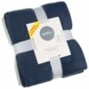 Simply Navy & Grey Polar Fleece Throw 2pk -Home Accessories Shop 395030 simply super soft throws 2pk navy grey