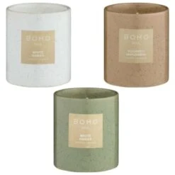 B&M Ceramic Wax Candle - Sugared Mandarin -Home Accessories Shop 395074 ceramic candle group