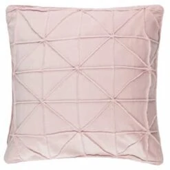 Geo Velvet Cushion - Blush