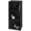 B&M Essentials 3 Tier Shelf - Black -Home Accessories Shop 395642 essentials 3 tier shelf black