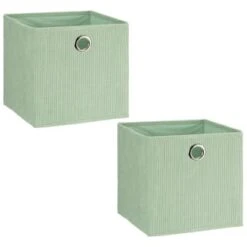 Lokken Cord Storage Cubes 2pk - Sage -Home Accessories Shop 395812 2pk lokken storage cubes sage 4